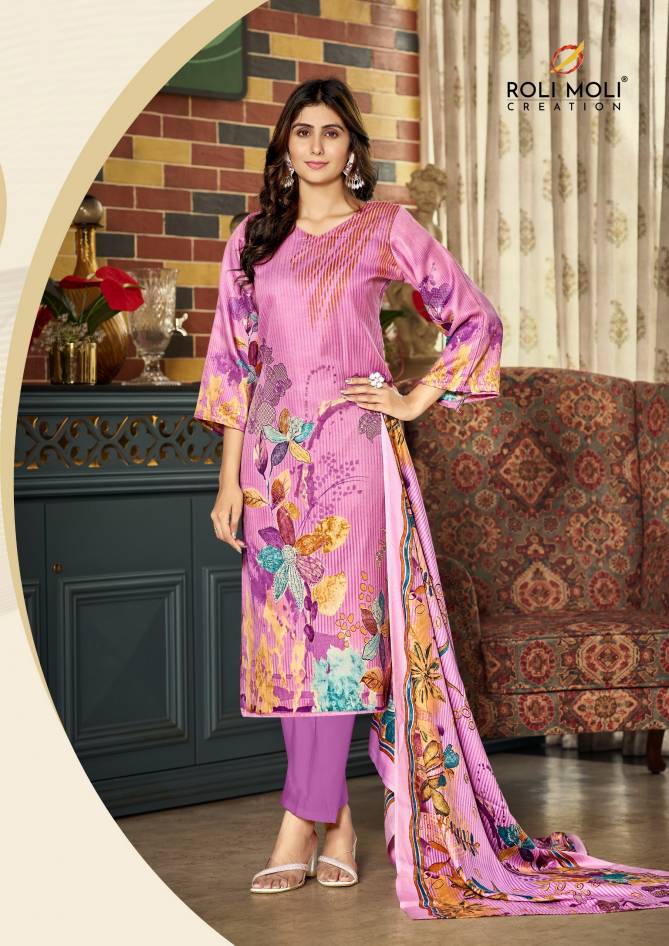 Jasmeen By Roli Moli Printed Pashmina Dress Material Wholesale Price In Surat
